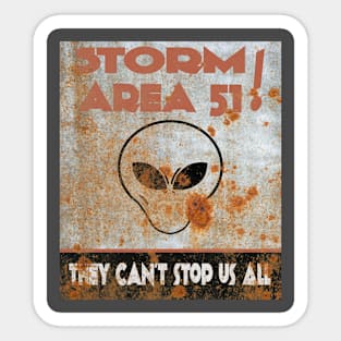 Storm area 51 Sticker